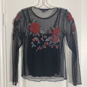 American Eagle see-through dress top